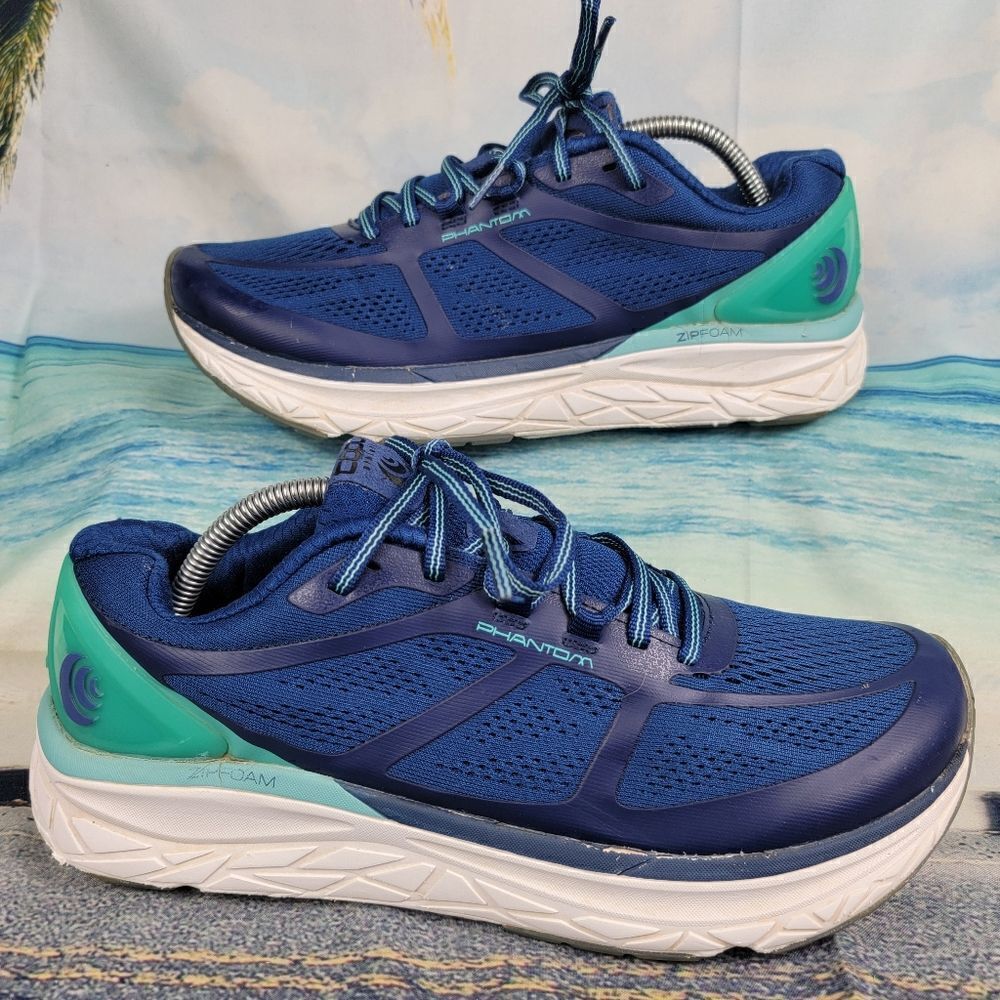 Phantom Women's Athletic Shoes - Blue and Green